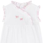 Baby Girls White Cottage Roses Romper, 1, hi-res