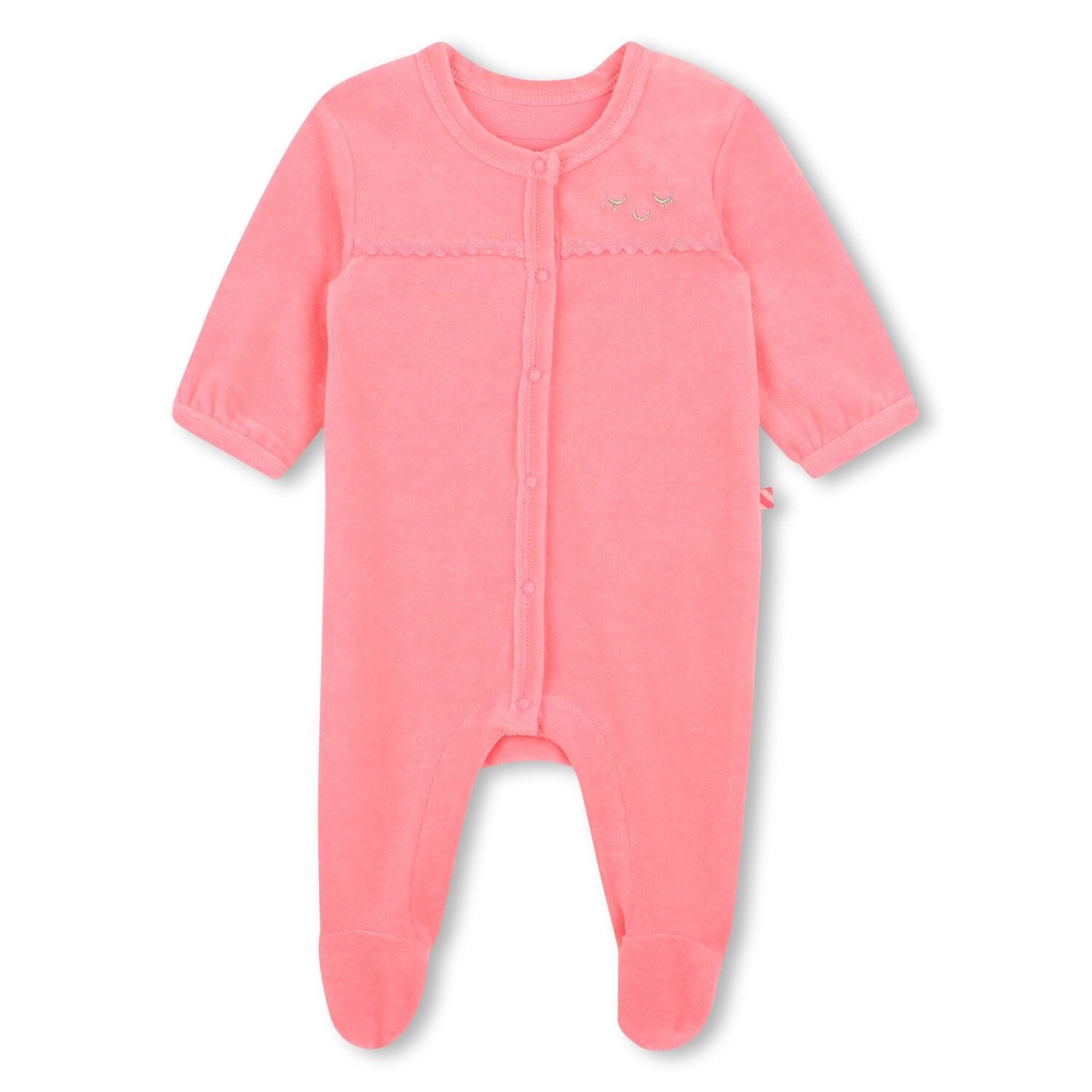 Baby Girls Pink Velvet Babygrow Gift Set, 1, hi-res