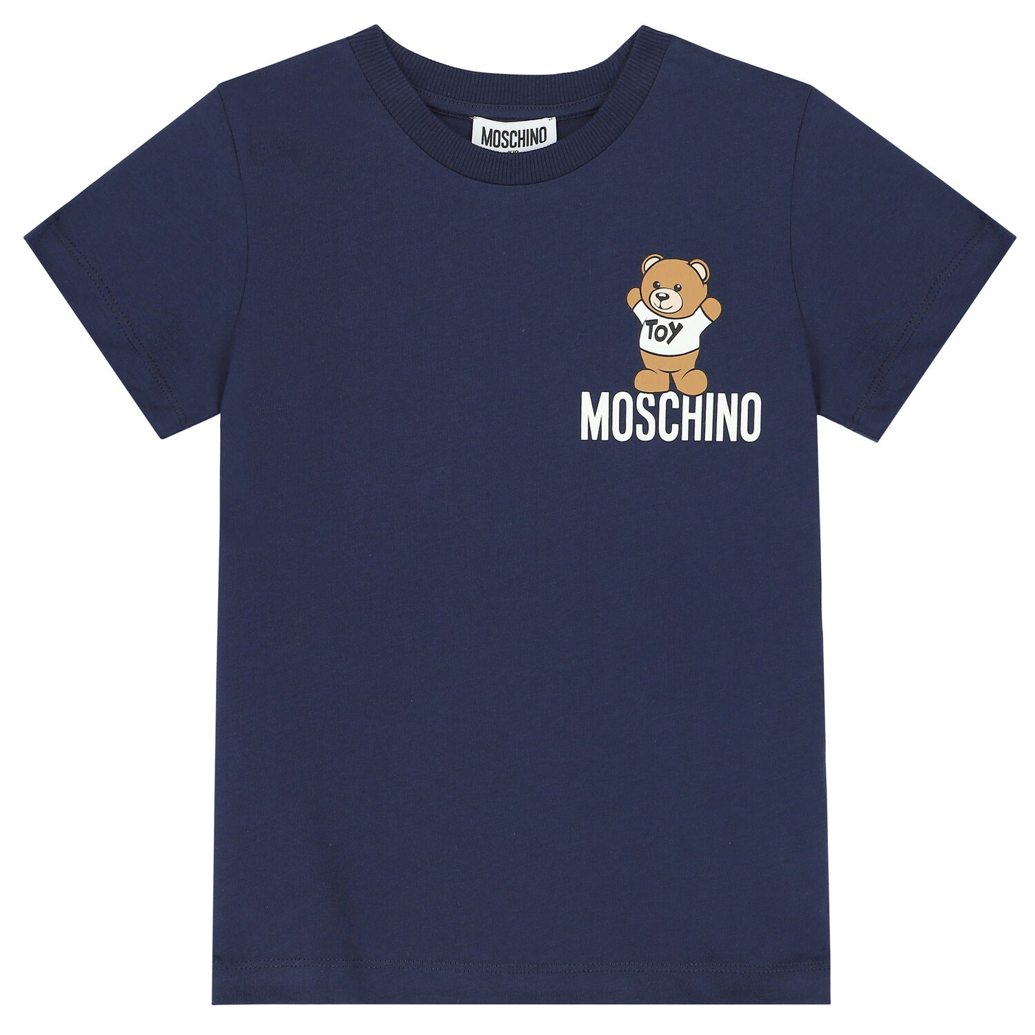Navy Teddy Logo T-Shirt, 4, hi-res