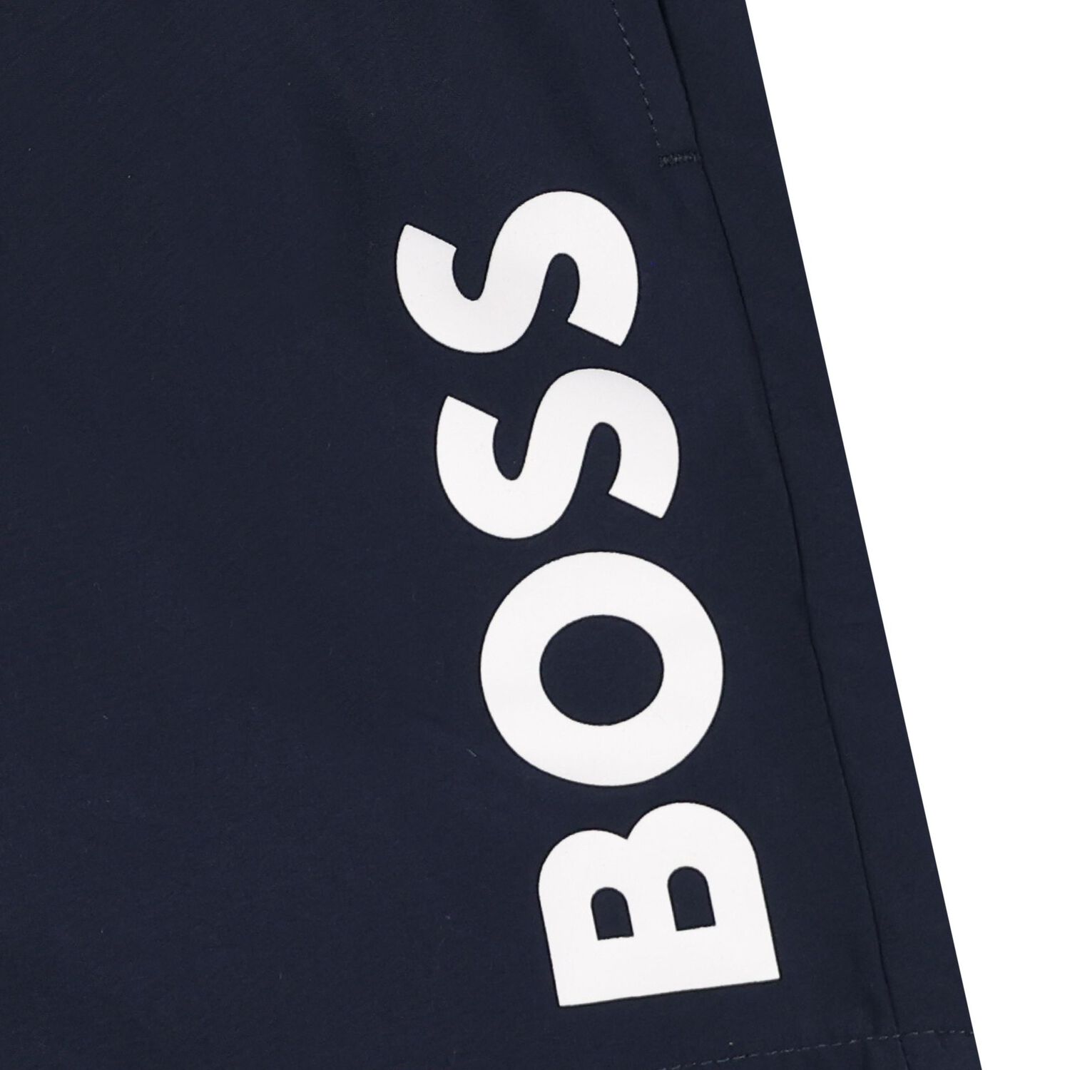Boys Navy Blue Logo Swim Shorts, 3, hi-res