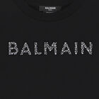 Girls Black Logo T-Shirt Dress, 1, hi-res