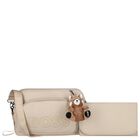 Beige Logo Red Panda Baby Changing Bag ( 38cm ), 3, hi-res
