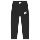 Boys Black Logo Joggers, 1, hi-res