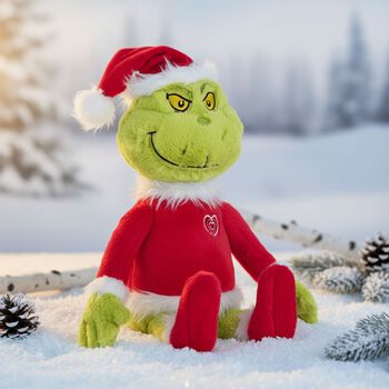 Green & Red Dr. Seuss Santa Grinch Soft Toy ( 34CM )