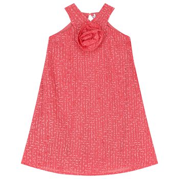 Girls Pink Flower Dress