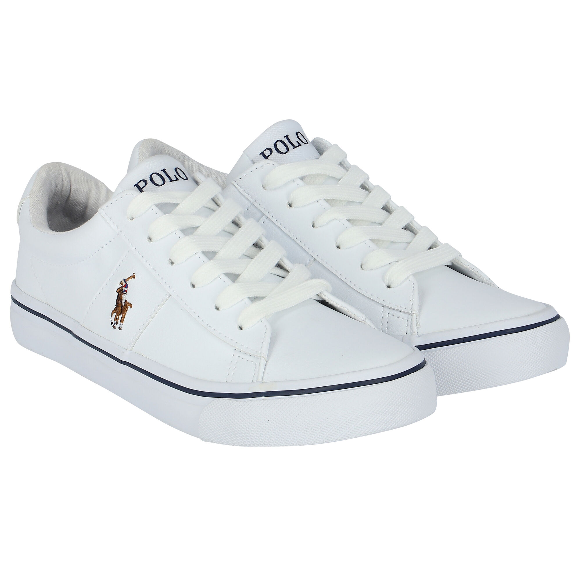 Ralph lauren white trainers hot sale