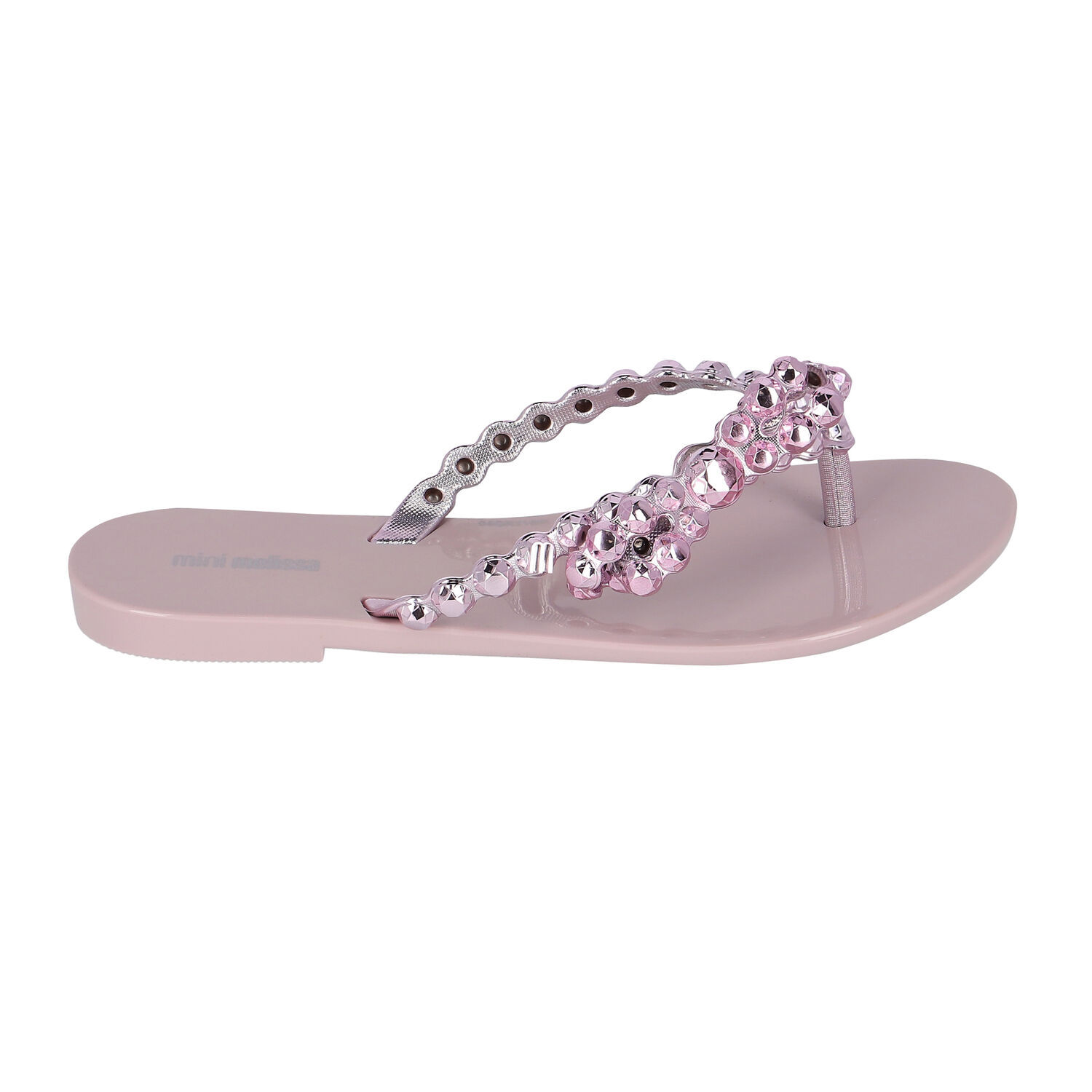 Girls Purple Bow Flip Flops, 1, hi-res image number null