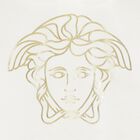 Ivory & Gold Logo Babygrow, 1, hi-res