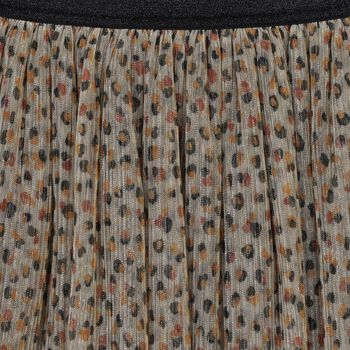 Girls Beige & Black Skirt