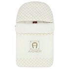 Ivory & Gold Logo Baby Nest, 1, hi-res