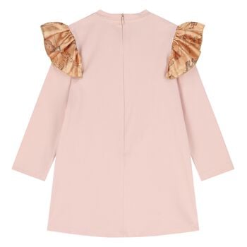 Younger Girls Pink Teddy Bear Dress