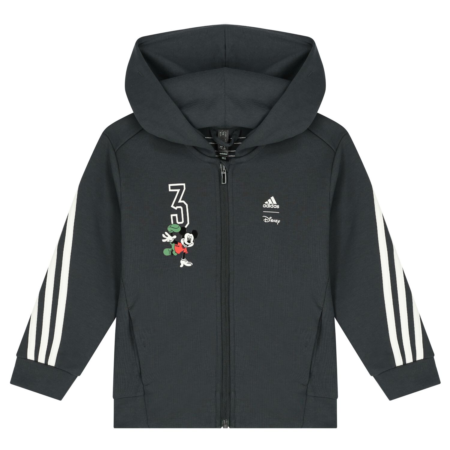 Grey Logo Hooded Zip Up Top, 1, hi-res image number null