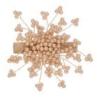 Girls Gold Pearl Flower Hair Clip, 1, hi-res