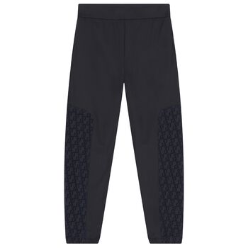 Emporio Armani بنطلون رياضى للاولاد بالشعار باللون الاسود, 1 بنطلون رياضى للاولاد بالشعار باللون الاسود