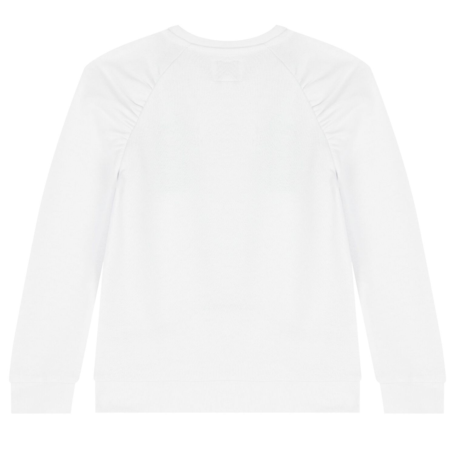 Girls White Teddy Bear Logo Sweatshirt, 1, hi-res image number null