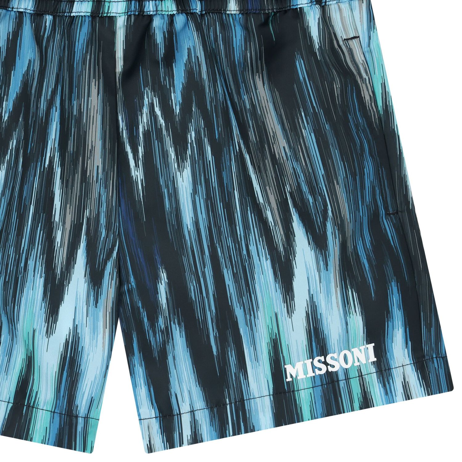 Boys Navy Blue & Blue Swim Shorts, 1, hi-res image number null