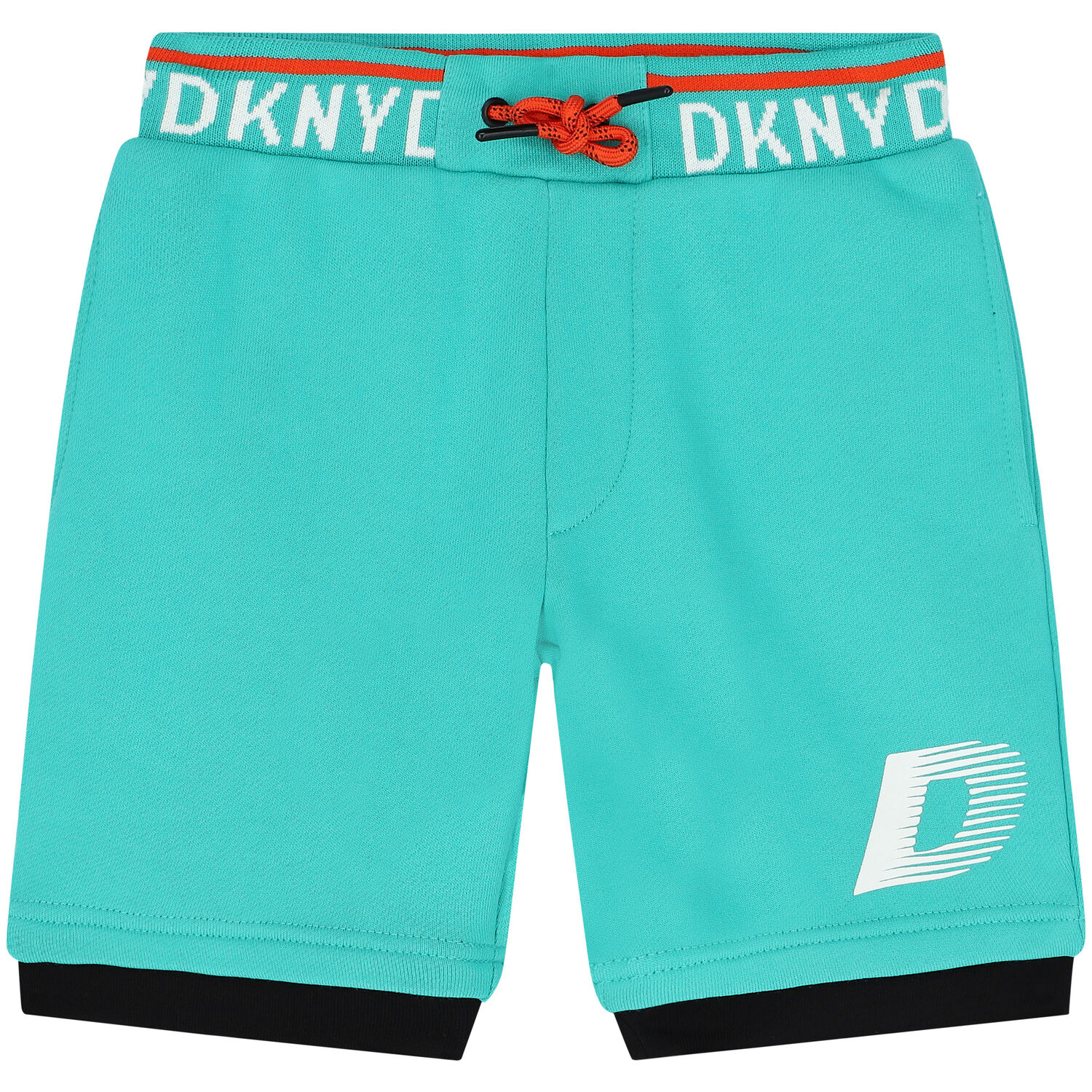 Boys Green Logo Shorts, 4, hi-res