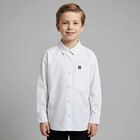 White Embroidered Logo Shirt, 1, hi-res