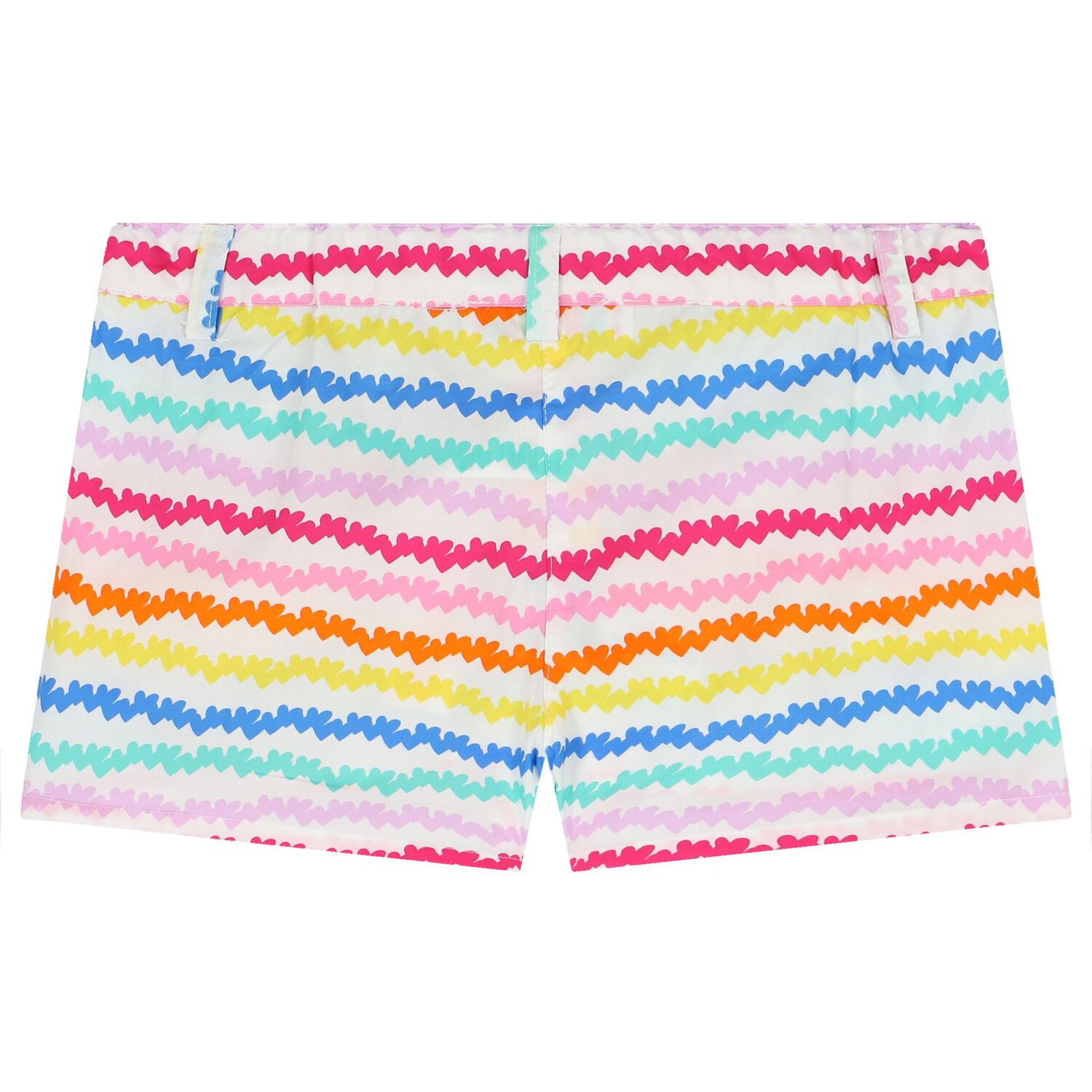 Girls White Logo Shorts Set, 1, hi-res image number null