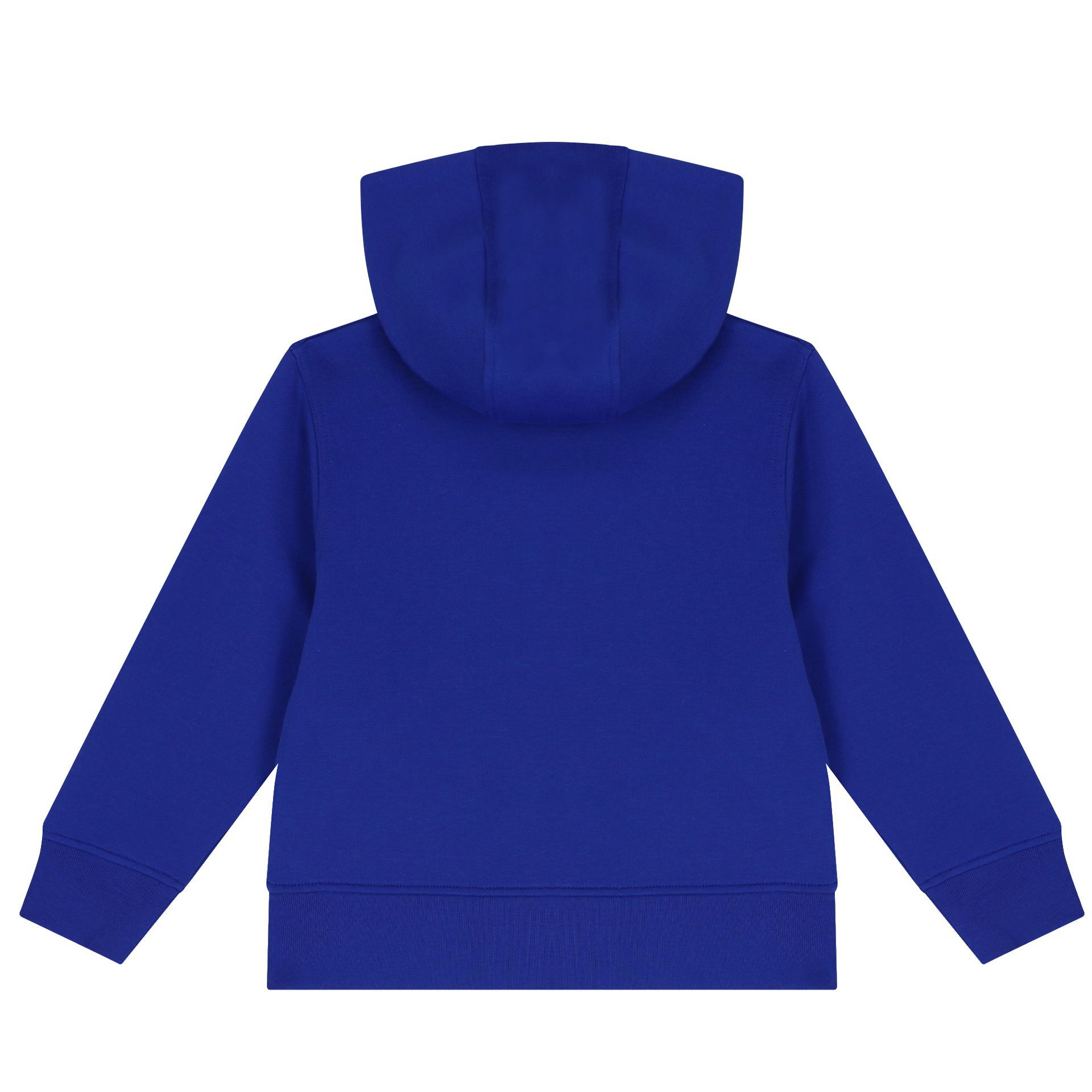 Burberry Boys Blue Logo Hooded Zip Up Top | Junior Couture