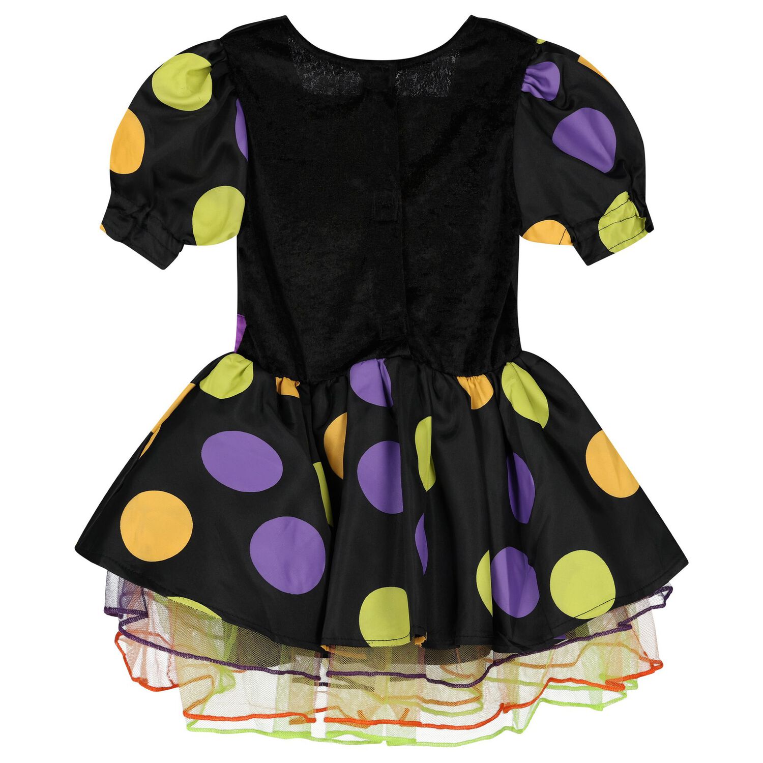 Younger Girls Black Halloween Witch Costume, 1, hi-res image number null