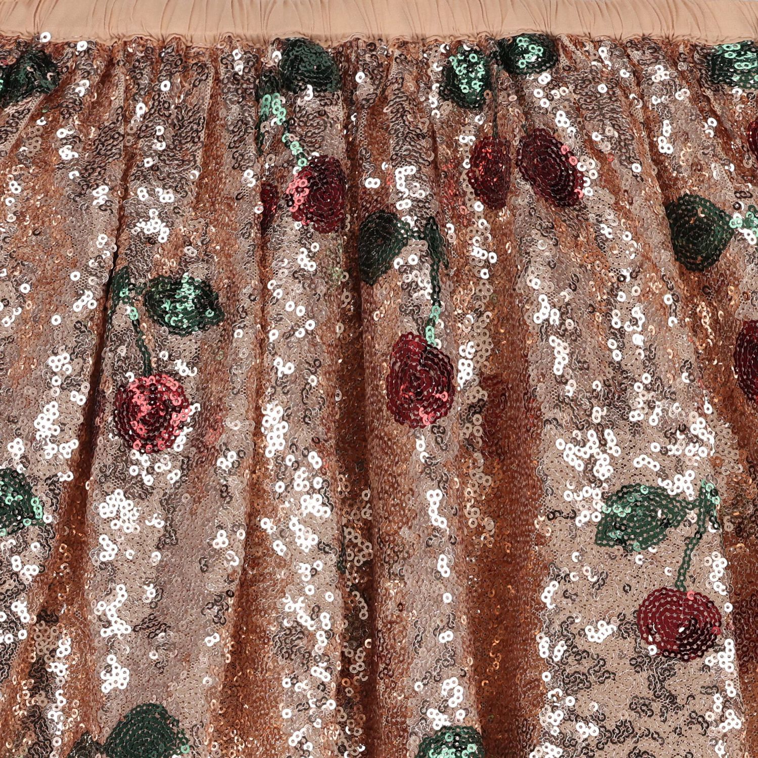 Girls Rose Gold Sequins Skirt, 1, hi-res