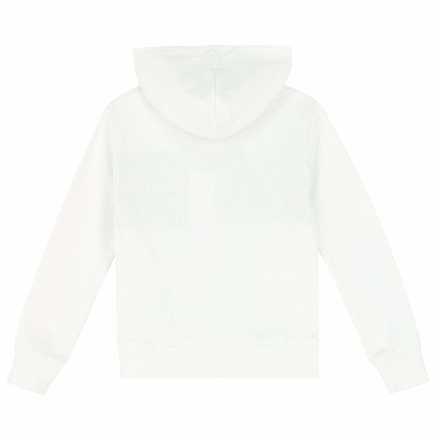 Boys White Logo Hoodie Top, 1, hi-res image number null