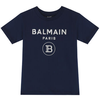 Navy & Silver Logo T-Shirt