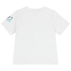 Baby Boys White & Green Dungaree Set , 1, hi-res