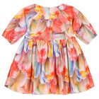 Girls Multi-Coloured Floral Dress, 1, hi-res