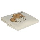 Beige & Ivory Leopard Logo Baby Blanket, 1, hi-res