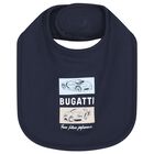 Baby Boys Navy Blue Logo Bib, 3, hi-res