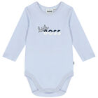 Baby Boys Blue Logo Bodysuits ( 2 Pack ), 1, hi-res
