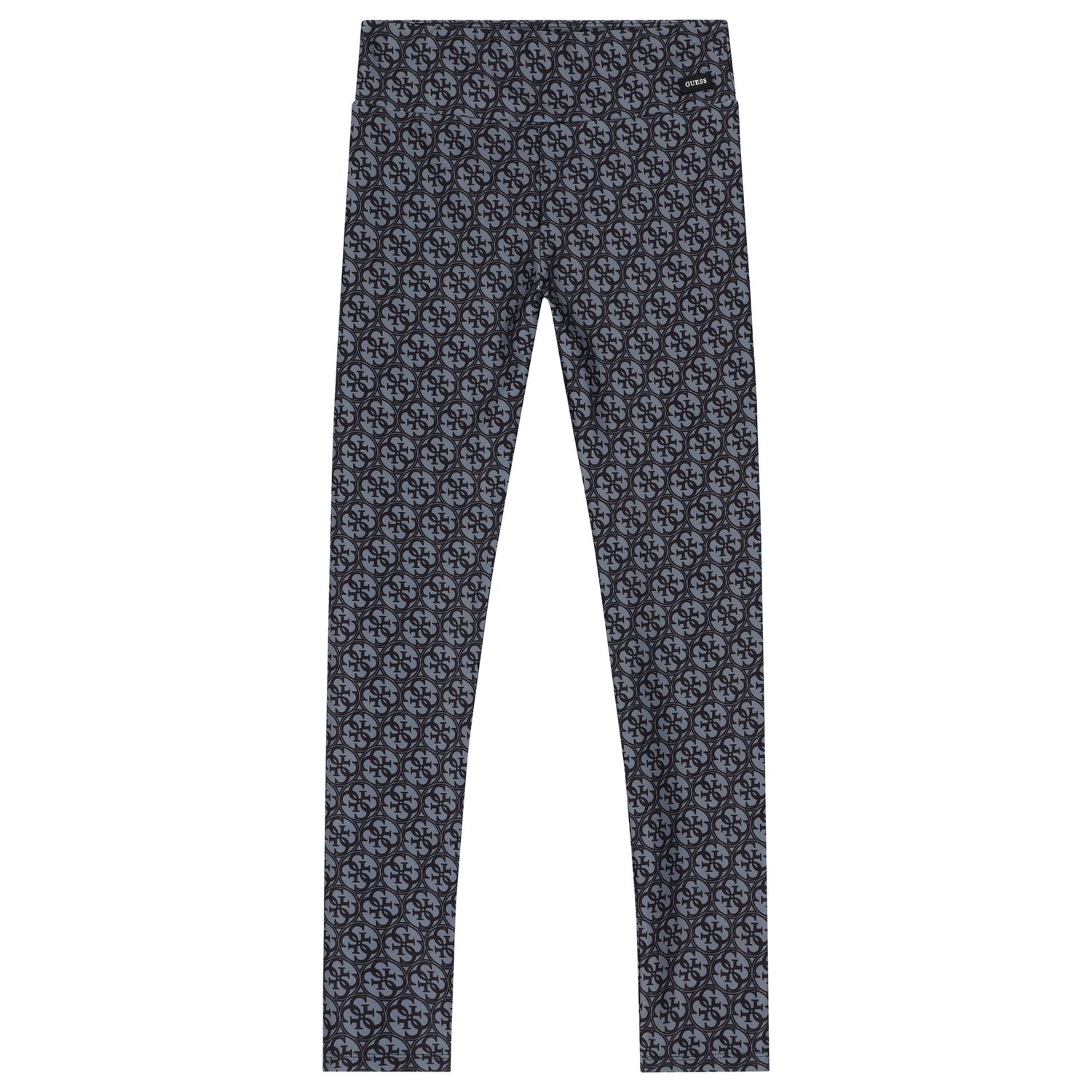 Girls Black & Grey Logo Leggings, 1, hi-res image number null