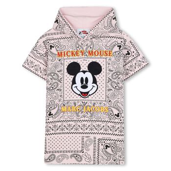 Girls Pink Disney Hooded Dress