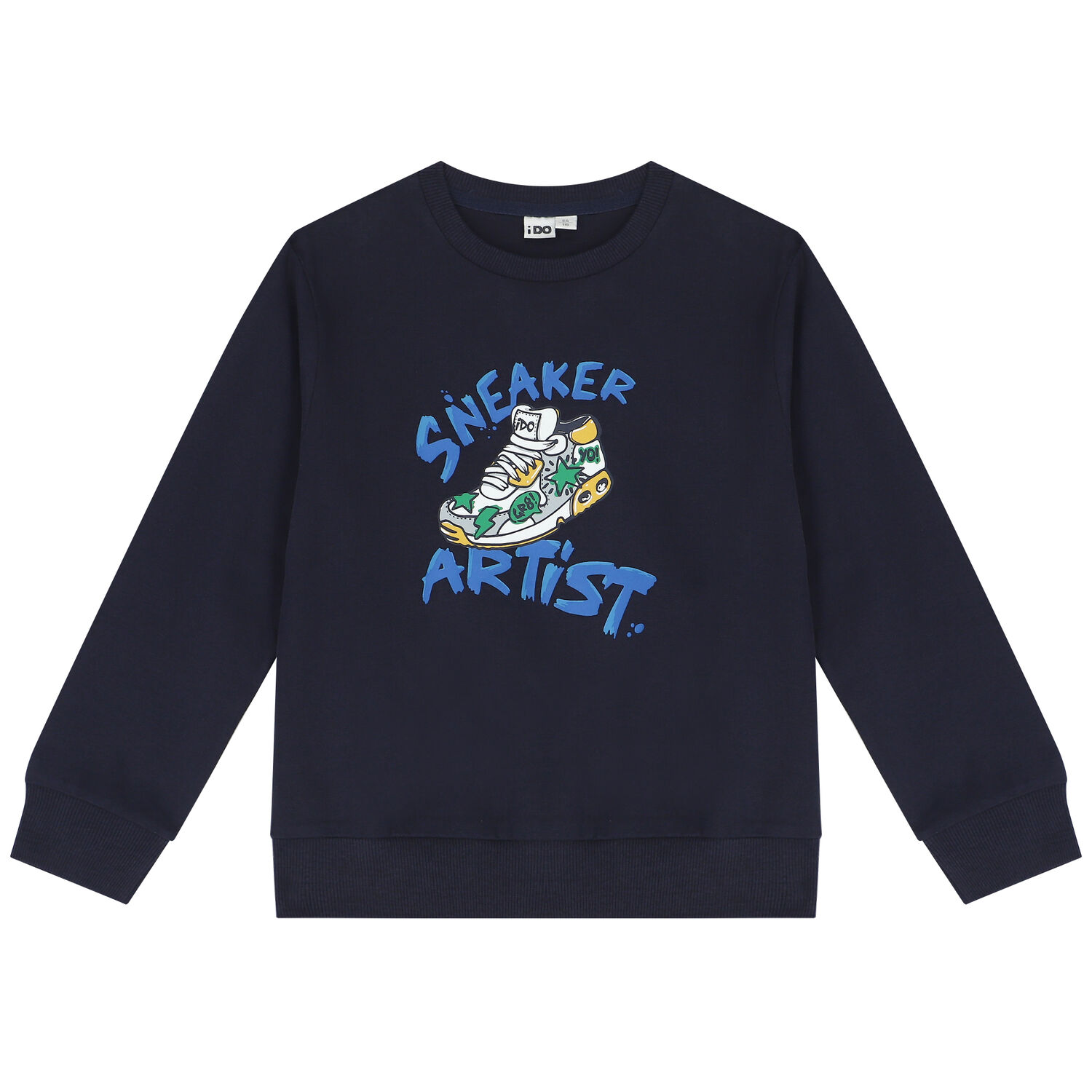 Boys Navy Blue Sneaker Tracksuit, 1, hi-res