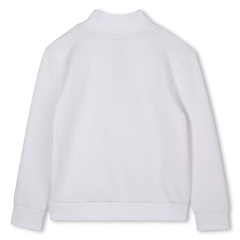 Boys White Logo Sweatshirt