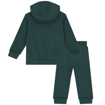 Younger Boys Green Logo Tracksuit