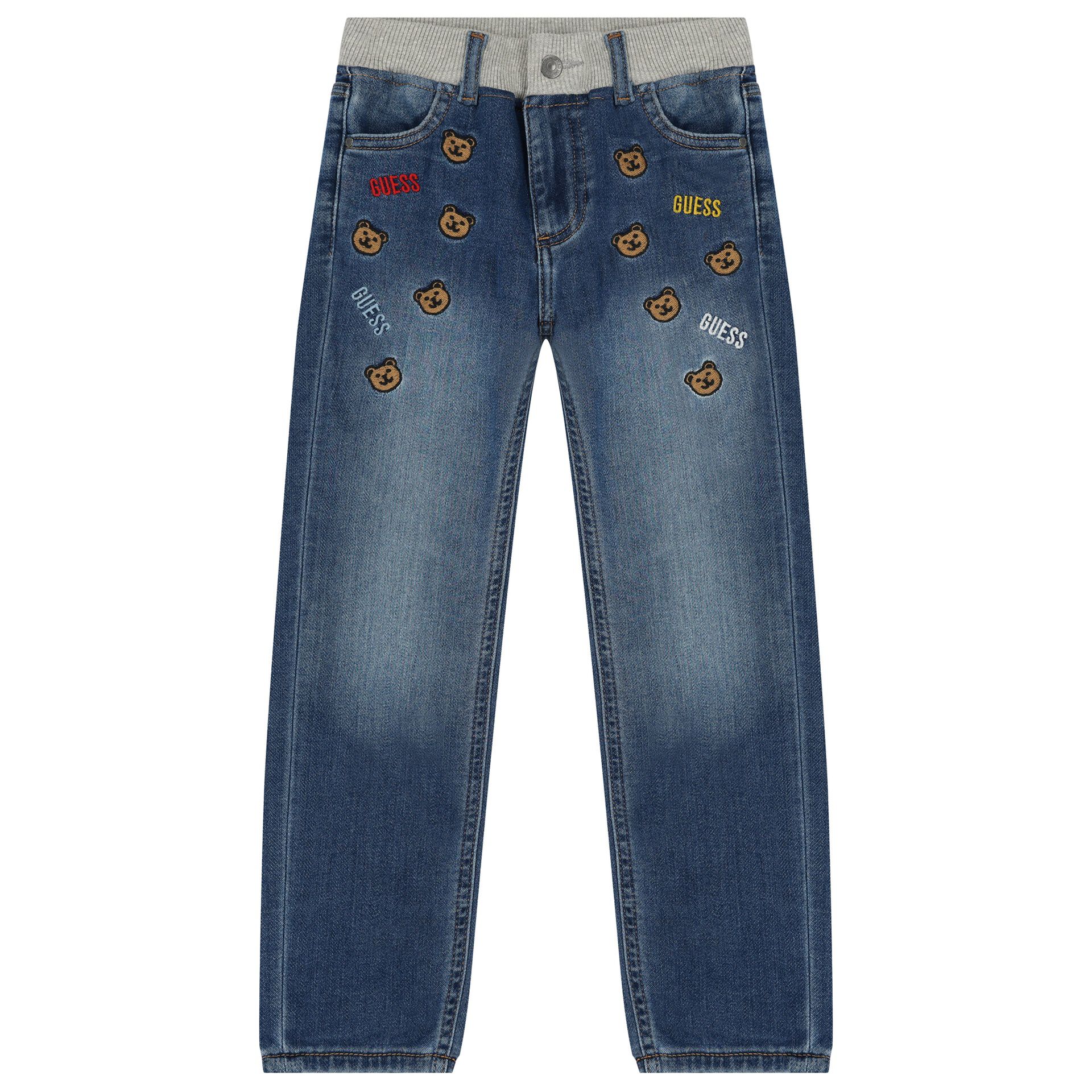 Guess Boys Blue Logo Denim Jeans Junior Couture Bahrain