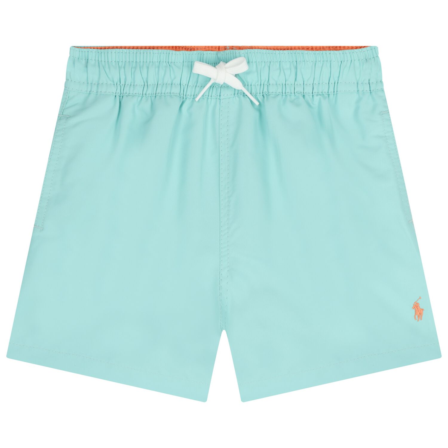 Boys Blue Logo Swim Shorts, 1, hi-res
