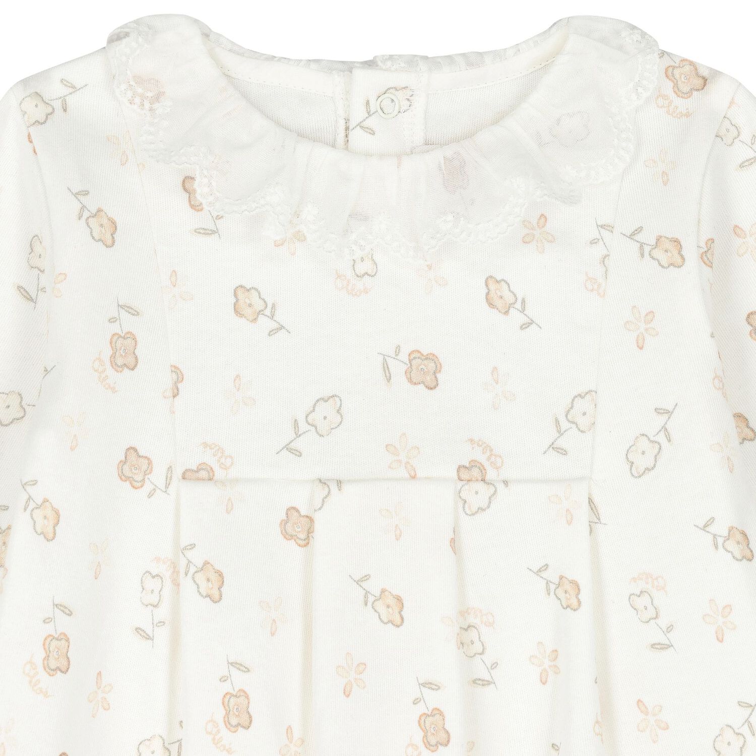 Baby Girls Ivory & Pink Babygrows Gift Set ( 2-Pack ), 1, hi-res