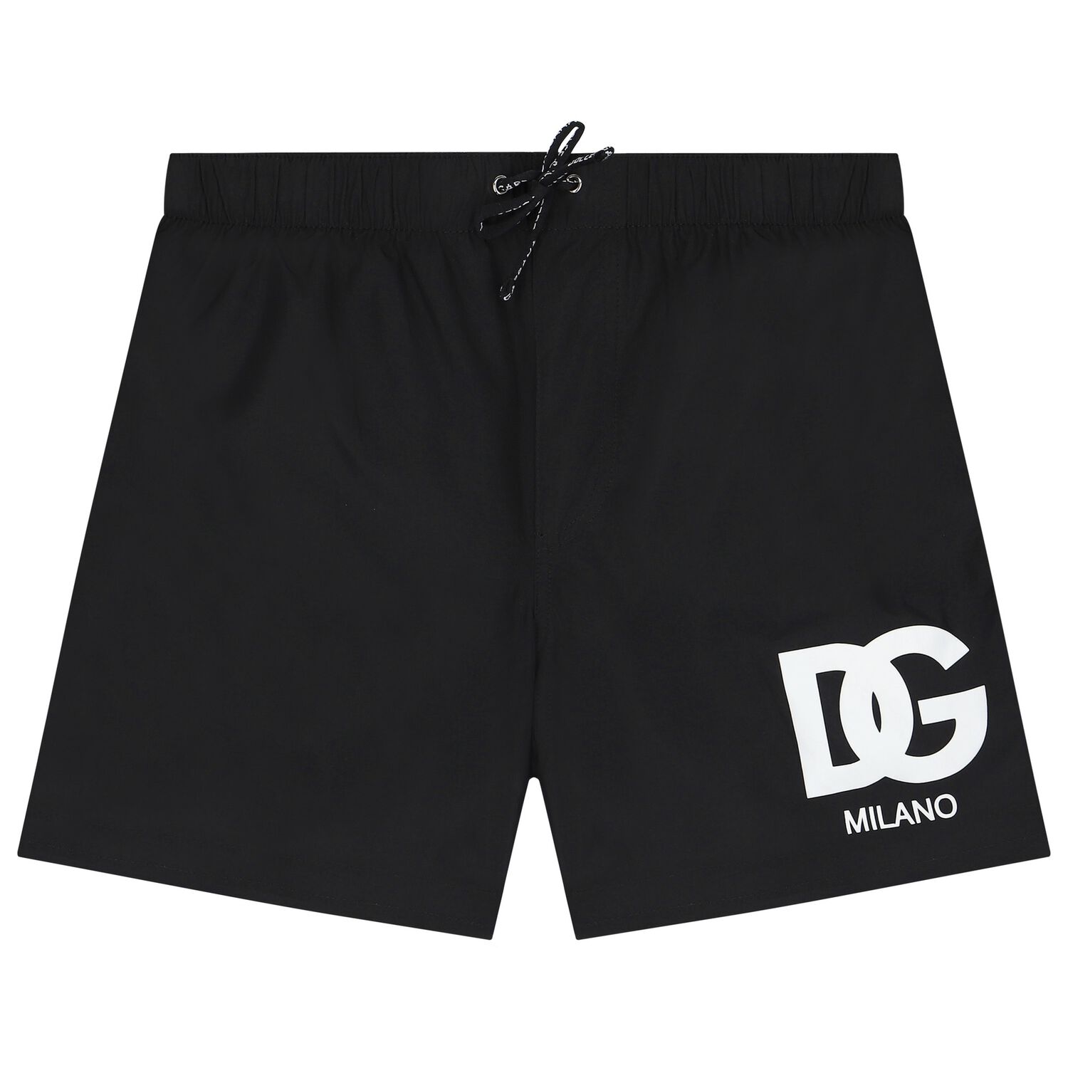 Boys Black Logo Swim Shorts, 1, hi-res image number null