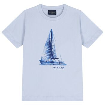 Boys Blue Logo T-Shirt