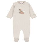 Baby Boys Ivory & Beige Dinosaur Babygrows ( 2-Pack ), 1, hi-res