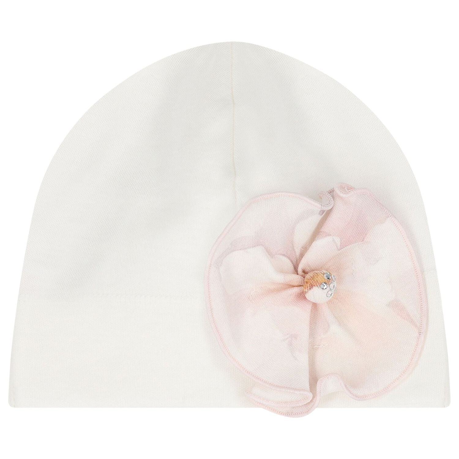 Baby Girls Ivory & Pink Floral Babygrow Gift Set , 1, hi-res