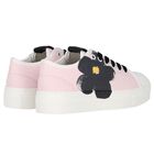 Girls Pink Daisy Trainers, 1, hi-res