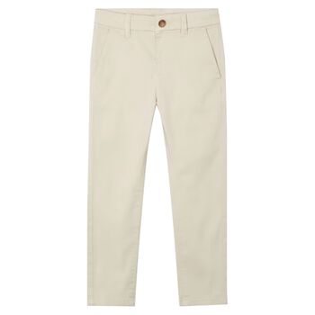 Boys Beige Trousers