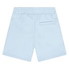 Younger Boys Blue Logo Shorts, 1, hi-res