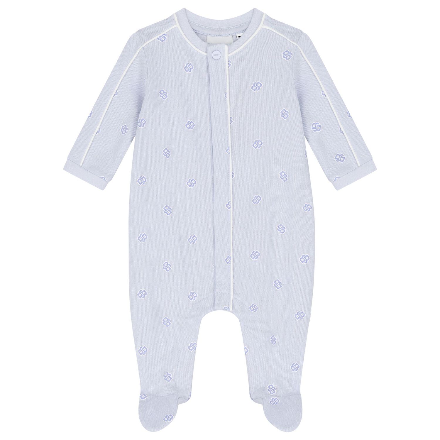 Baby Boys Blue Logo Babygrow Gift Set, 1, hi-res image number null