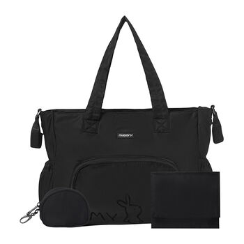 Black Logo Baby Changing Bag